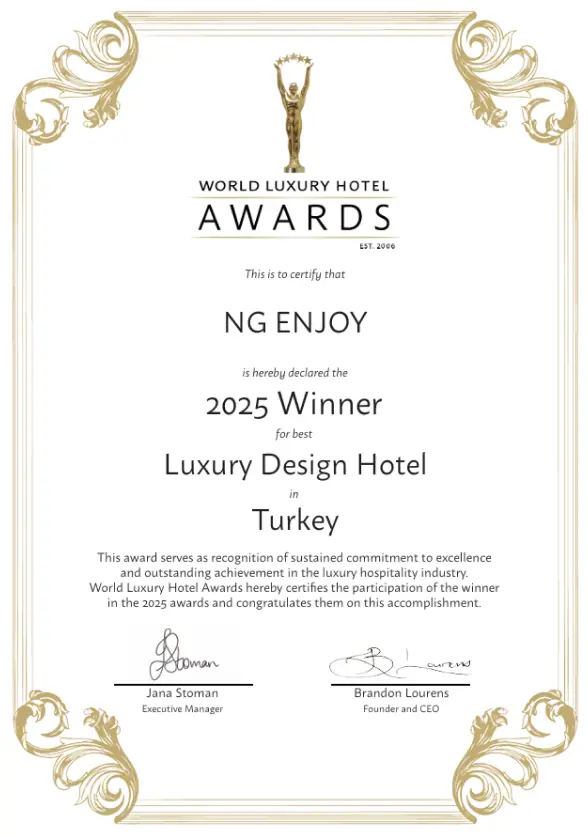 Ng Hotels Odullerimiz Enjoy Luxury Design Hotel