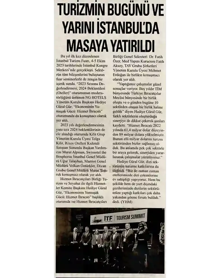 Ng Hotels Basinda Biz Yeni Gun Gazetesi Card