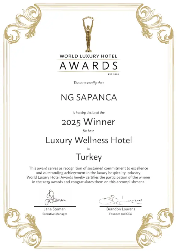 Ng Hotels Odullerimiz Ng Sapanca Luxury Wellness Hotel