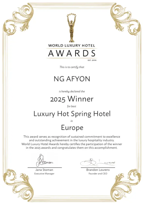 Ng Hotels Odullerimiz Afyon Luxury Hot Spring Hotel