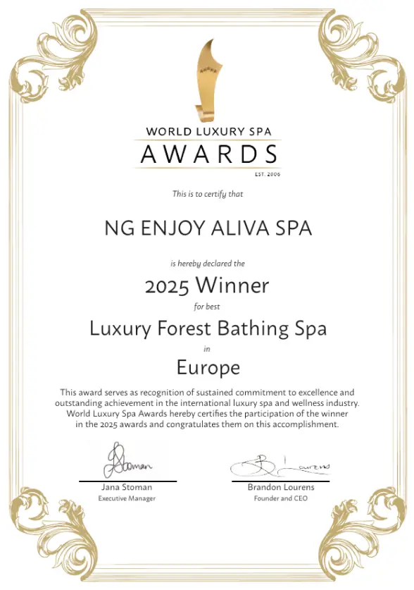 Ng Hotels Odullerimiz Enjoy Luxury Forest Bathing Spa