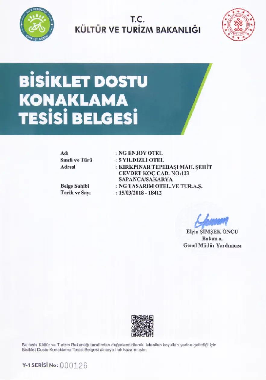Ng Enjoy Sertifikalar Bisiklet Dostu